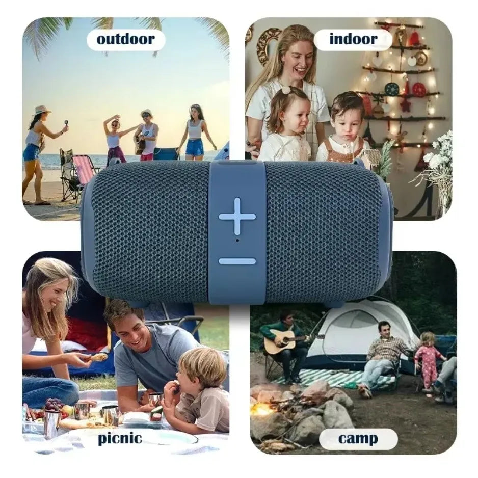 Portable Bluetooth Speaker with RGB Lights & Waterproof Wireless Audio Tidesmit