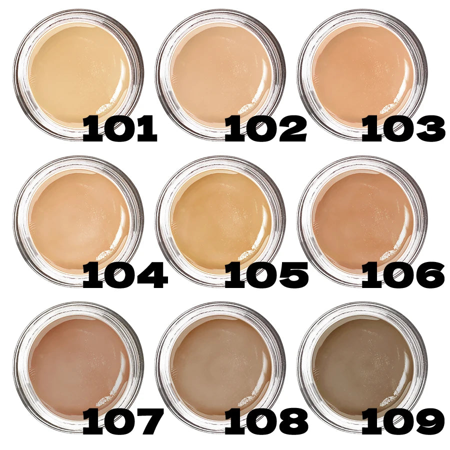Tidesmit waterproof full coverage foundation texture close-up showing matte finish for covering tattoos and blemishes