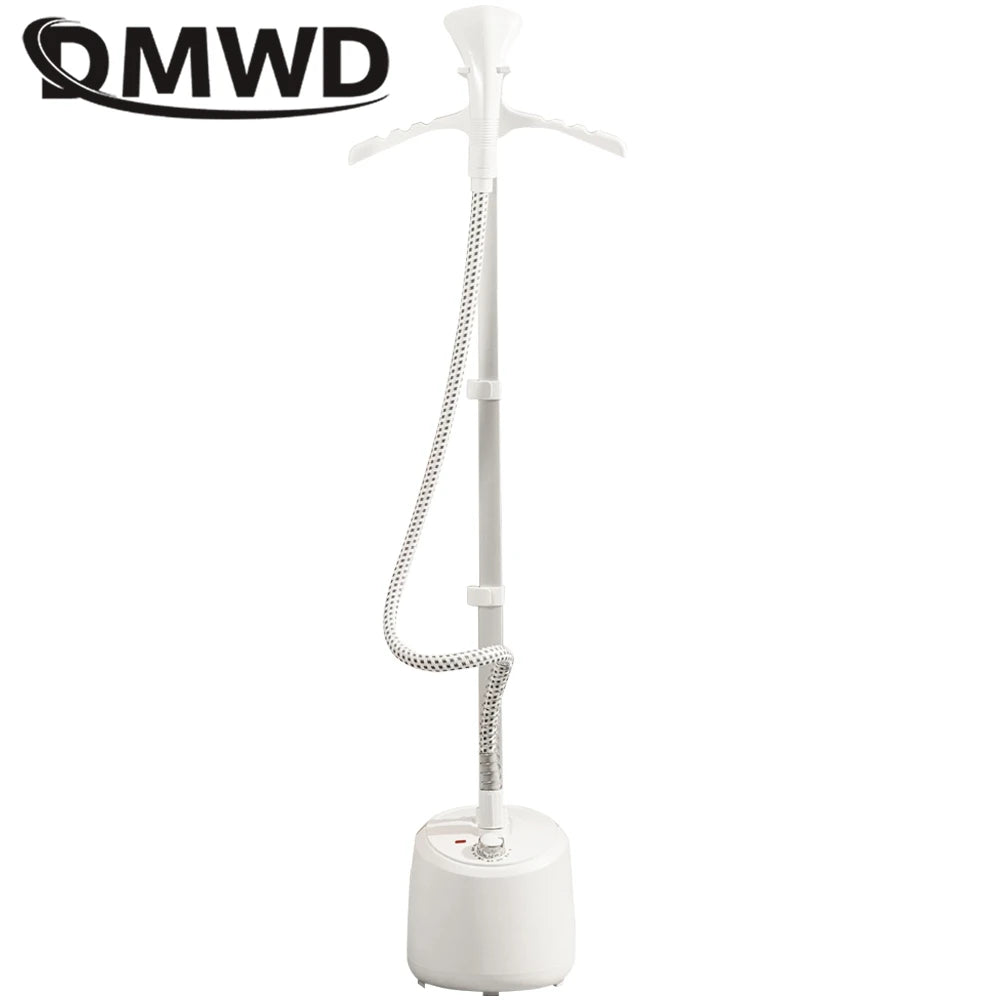 Tidesmit 2L electric garment steamer showing adjustable rod and steam head features for professional clothes ironing