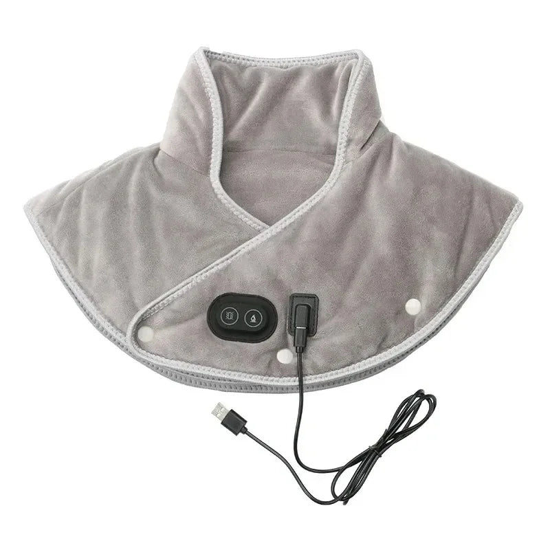 Electric Heating Shoulder Neck Wrap with Vibration Therapy Fascia Gun Heat Vibration Tidesmit