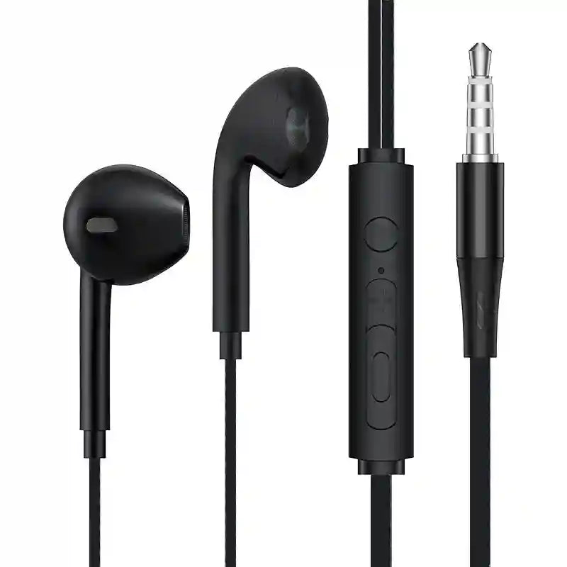 Wired In-Ear Headphones with HD Mic - Deep Bass 3.5mm Earbuds Blue Tidesmit