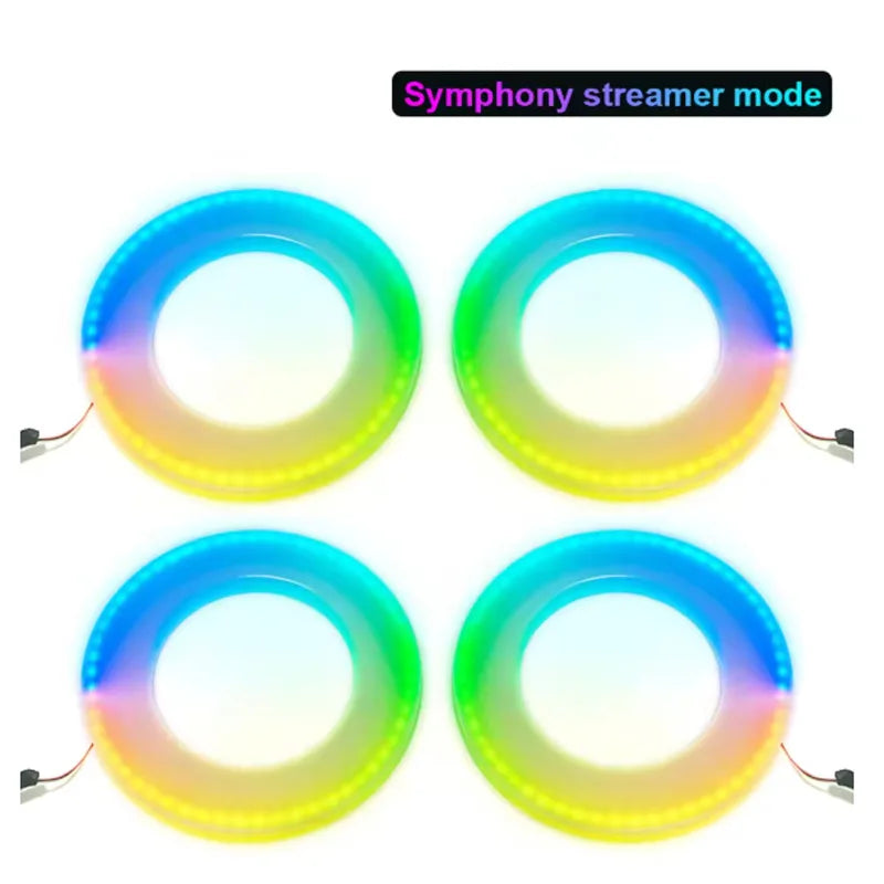 Tidesmit RGB Symphony Car Ambient Lighting Kit - Customizable LED Strips 4Xspeakers Symphony Tidesmit