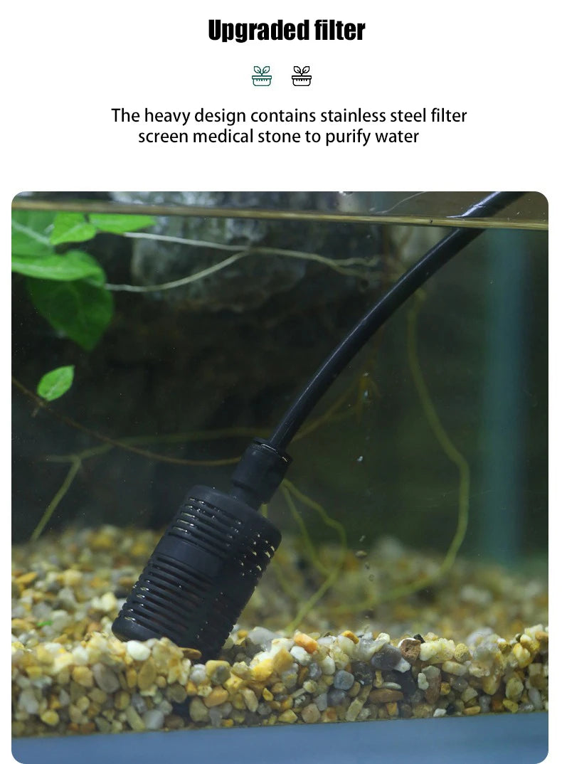 Black microdripper filter end with mesh screen to help purify irrigation water