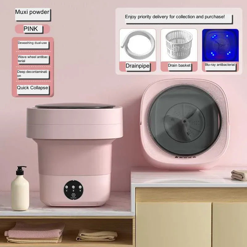 Foldable Portable Mini Washing Machine 220V