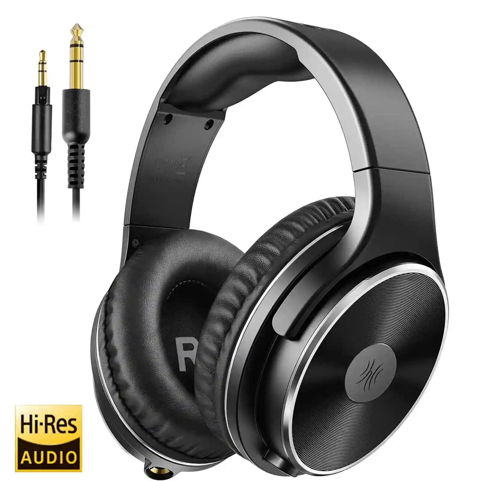 Wired Over-Ear Studio Monitor Headphones for Professional Audio Monitoring Black Tidesmit