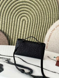 Classic Women's Handbag, Shoulder Bag, Cosmetic Bag, Ostrich Look, Quality Choice