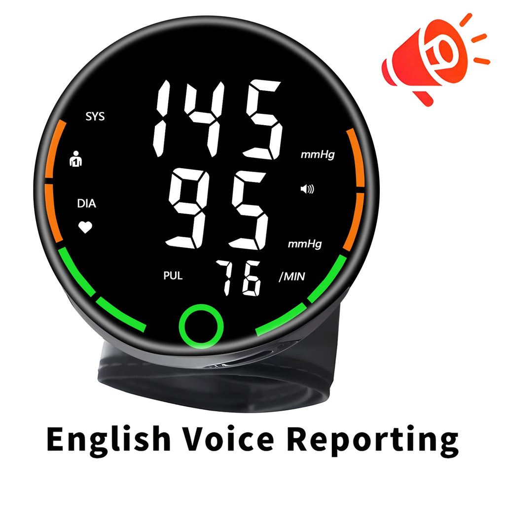 Automatic Digital Wrist Blood Pressure Monitor Sphygmomanometer Tonometer Tensiometer Heart Rate Pulse Meter BP Monitor Health