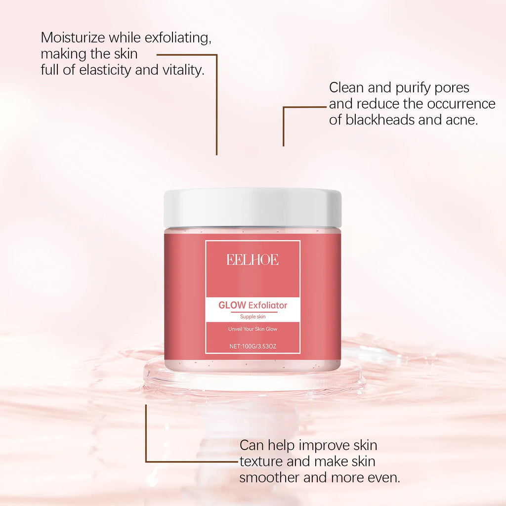 Facial Exfoliating Scrub for Dark Skin - Natural Brightening Glow Scrubs Treatments Tidesmit