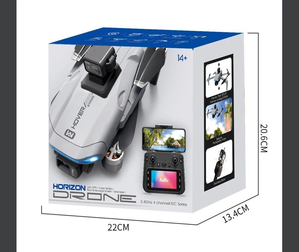 4K Camera Drone with 3-Axis Gimbal and Obstacle Avoidance - X40 PRO Tidesmit