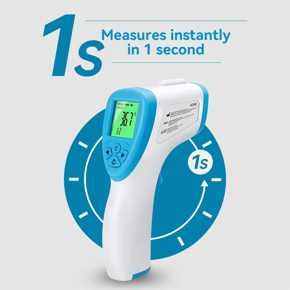 Aicare Digital Thermometer Electronic Non-Contact Medical Infrared for Baby Adults Body Medical Thermometer Home Fever Monitor