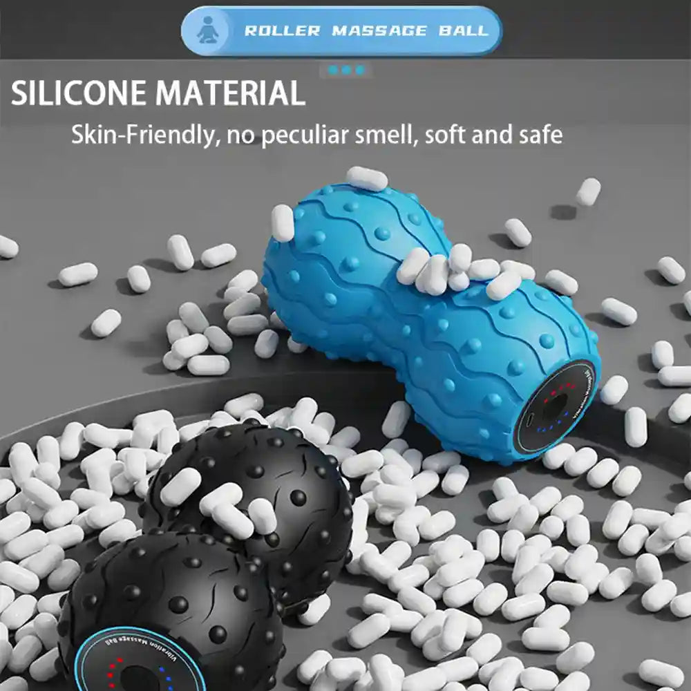 Vibrating Massage Ball: 5-Speed Deep Tissue Electric Muscle Roller Massage Roller Tidesmit