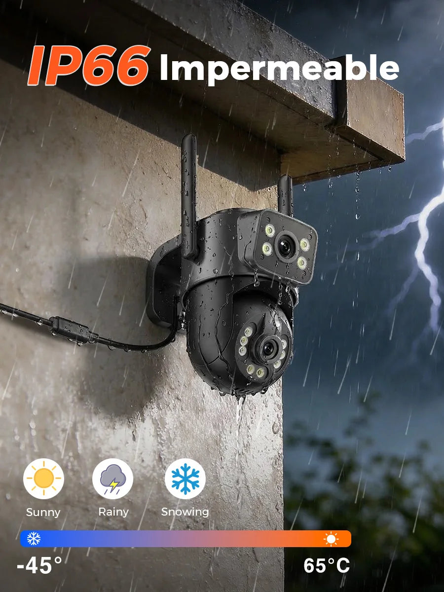 BESDER 5K 10MP PTZ Wifi Camera AI Auto Tracking 5G Dual Band Outdoor Dual Lens 8MP 4K CCTV Security IP Camera Wifi6 Cam Audio