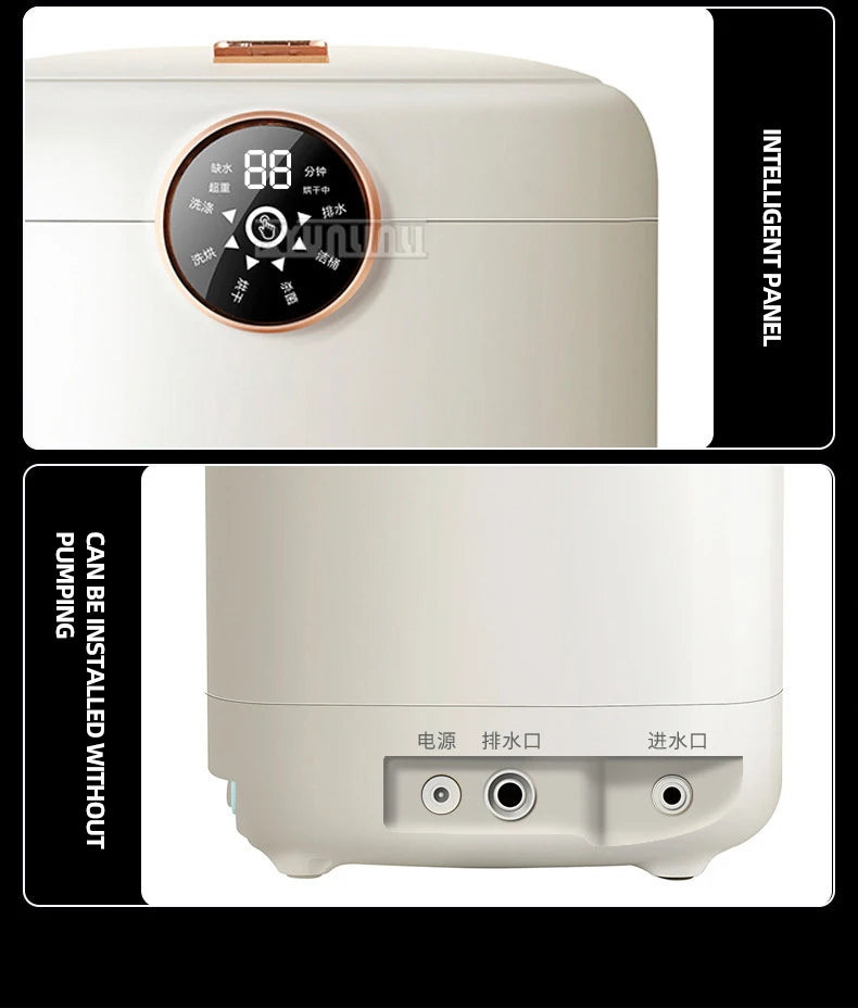 Tidesmit portable automatic underwear and socks washer with integrated drying features for compact laundry care.
