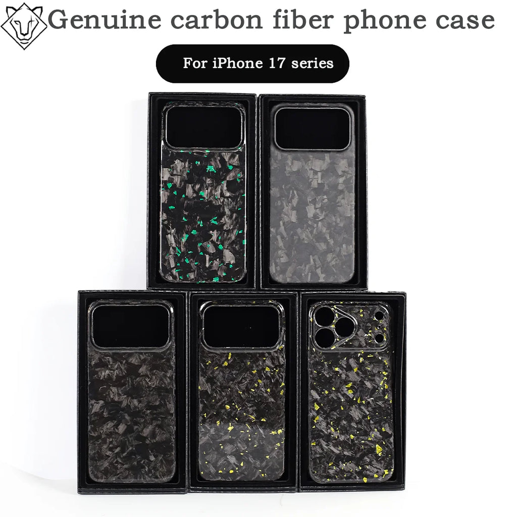iPhone 17 Pro Max Carbon Fiber Case - Slim Military-Grade Protection Tidesmit