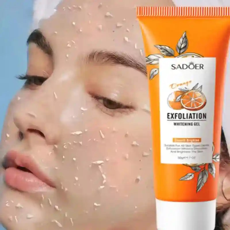 Orange Exfoliating Gel Facial Scrub for Deep Pore and Blackhead Treatment Scrubs Treatments Tidesmit