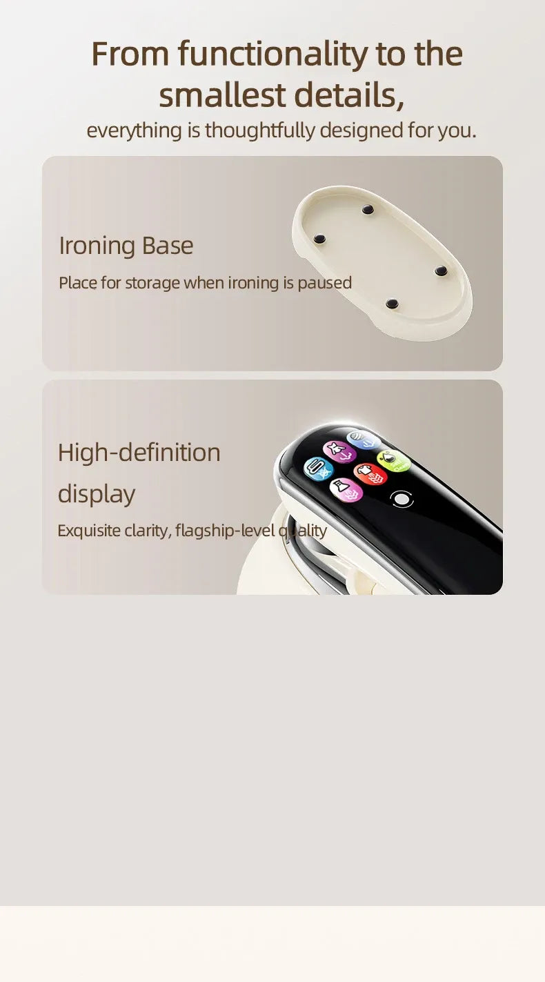 Tidesmit Handheld Steam Iron 1200W LED Display EU Plug