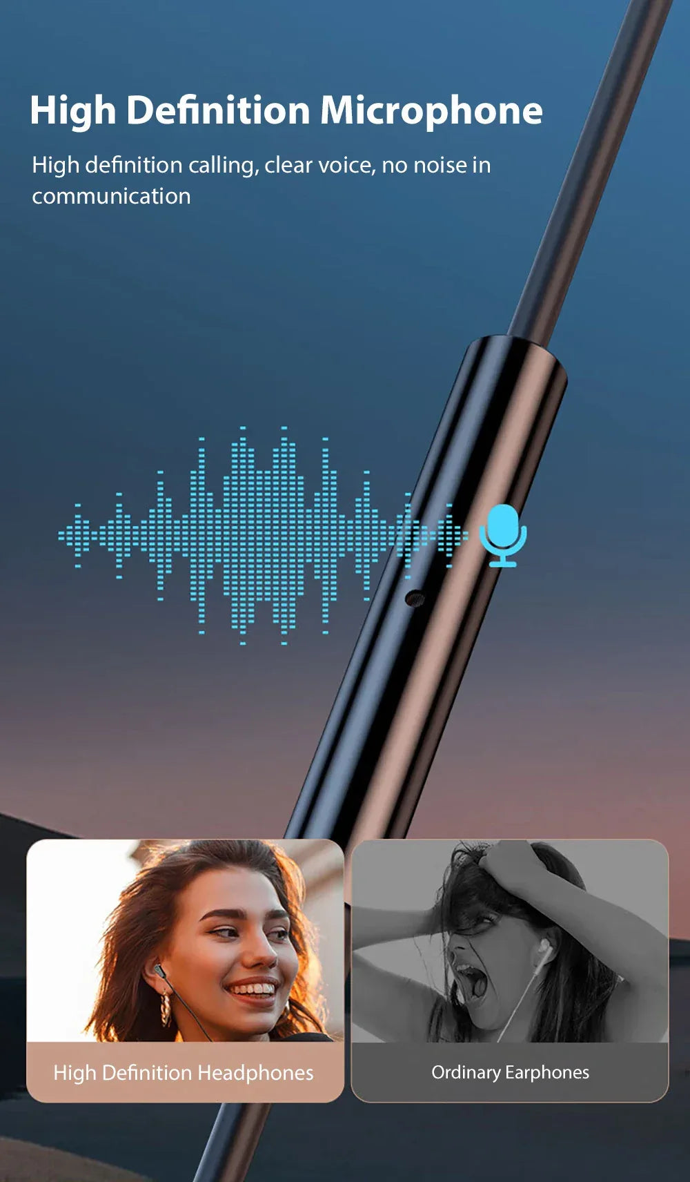 Wired USB-C Earbuds with Mic Noise Isolating HiFi Audio Tidesmit Tidesmit