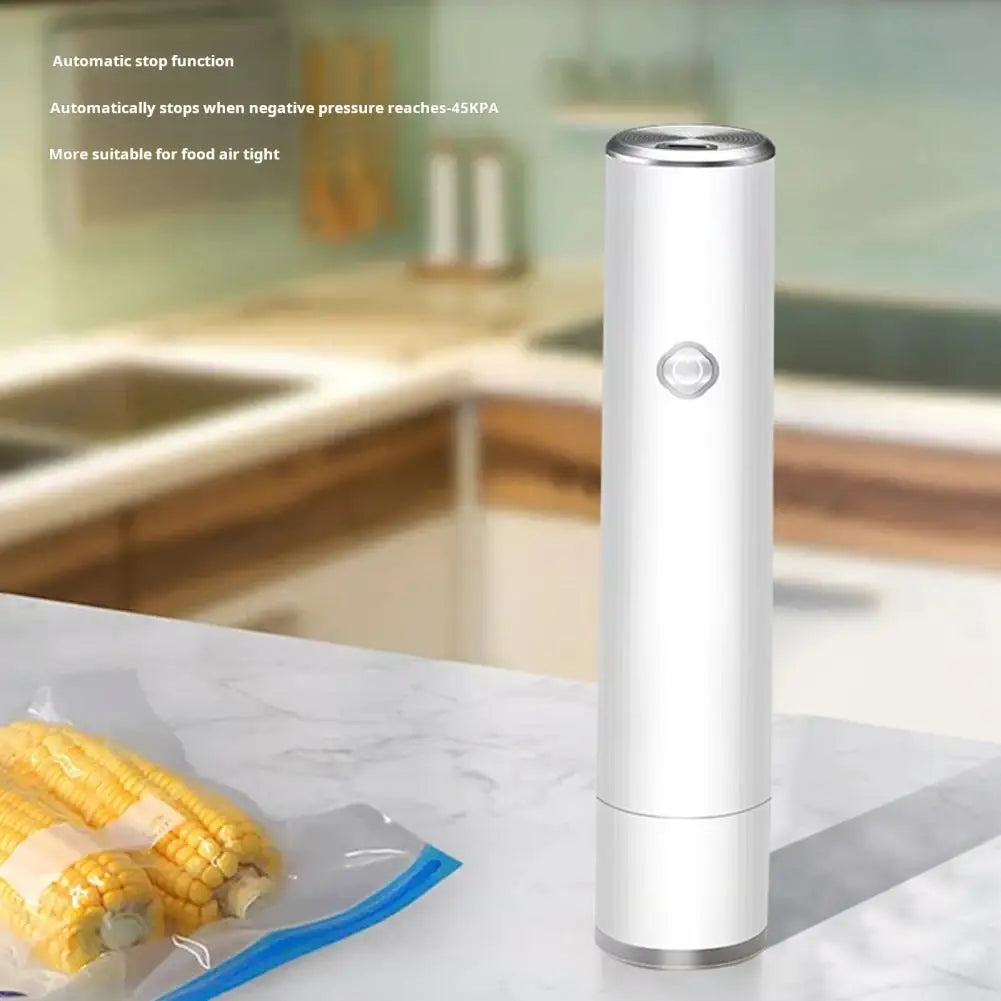 Vegetable Vacuum Sealer Long-lasting Food Preservation Device Compact Rechargeable Electric Air Pump for Food Vacuum Sealing