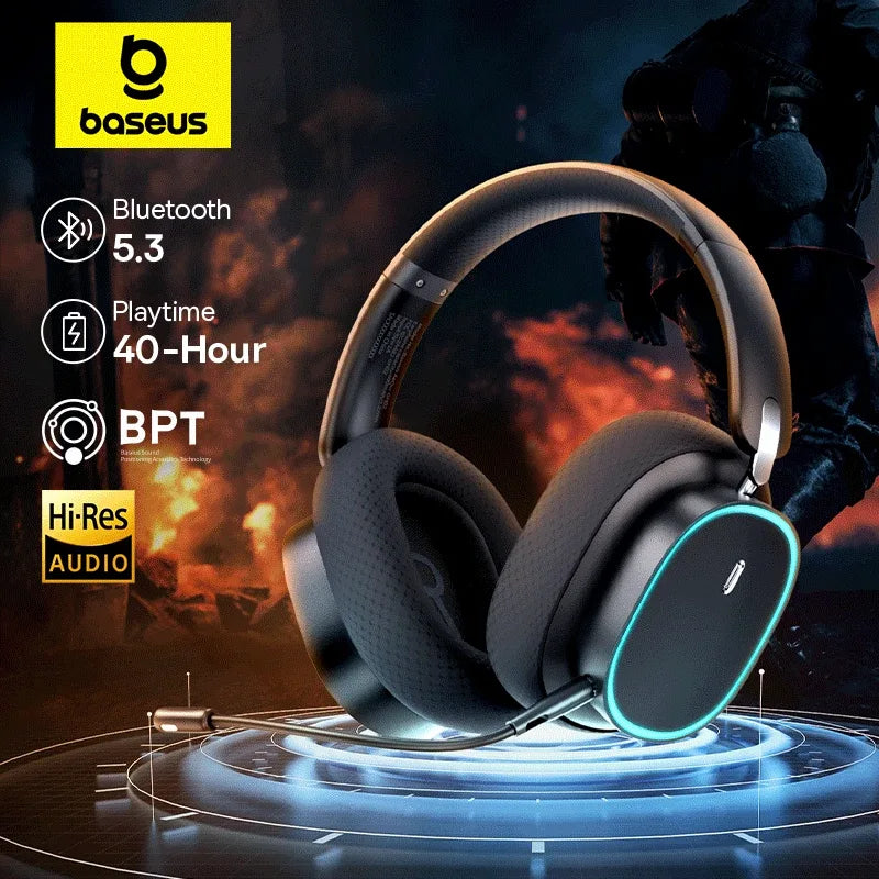 Wireless Gaming Headset Bluetooth 5.3 40mm Driver Tidesmit 01 Tidesmit
