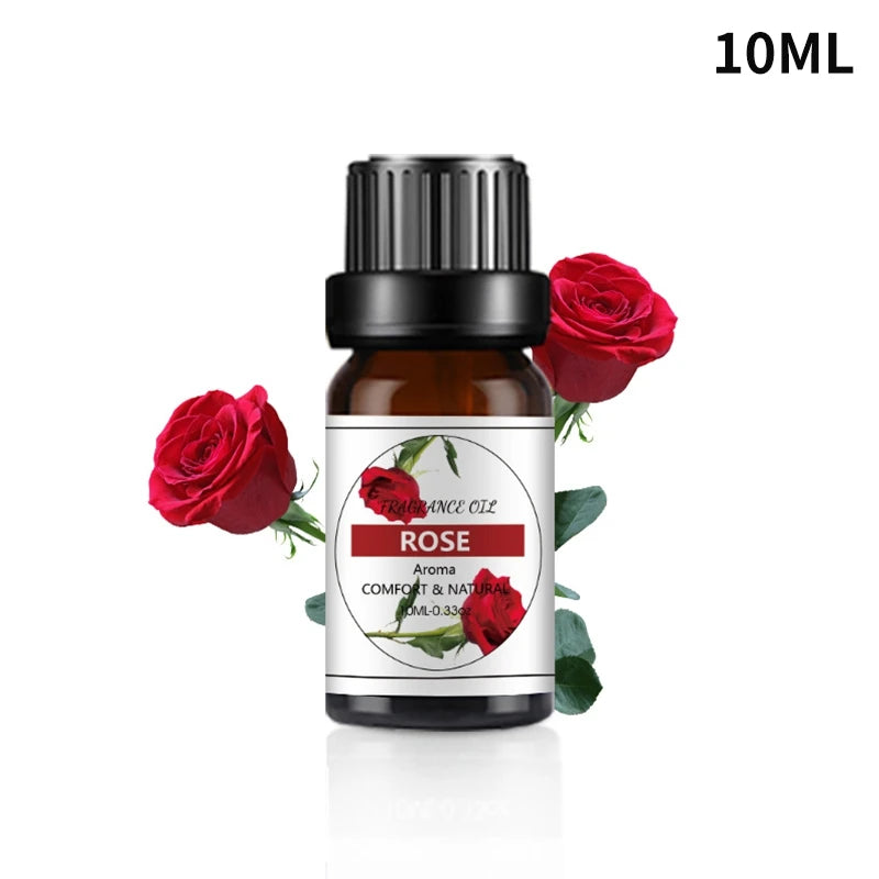 10ml Essential Oils For Humidifier Aromatic Diffuser Lavender Sakura Rose Coffee Sandalwood Lemon Fragrance Oil Making Candles
