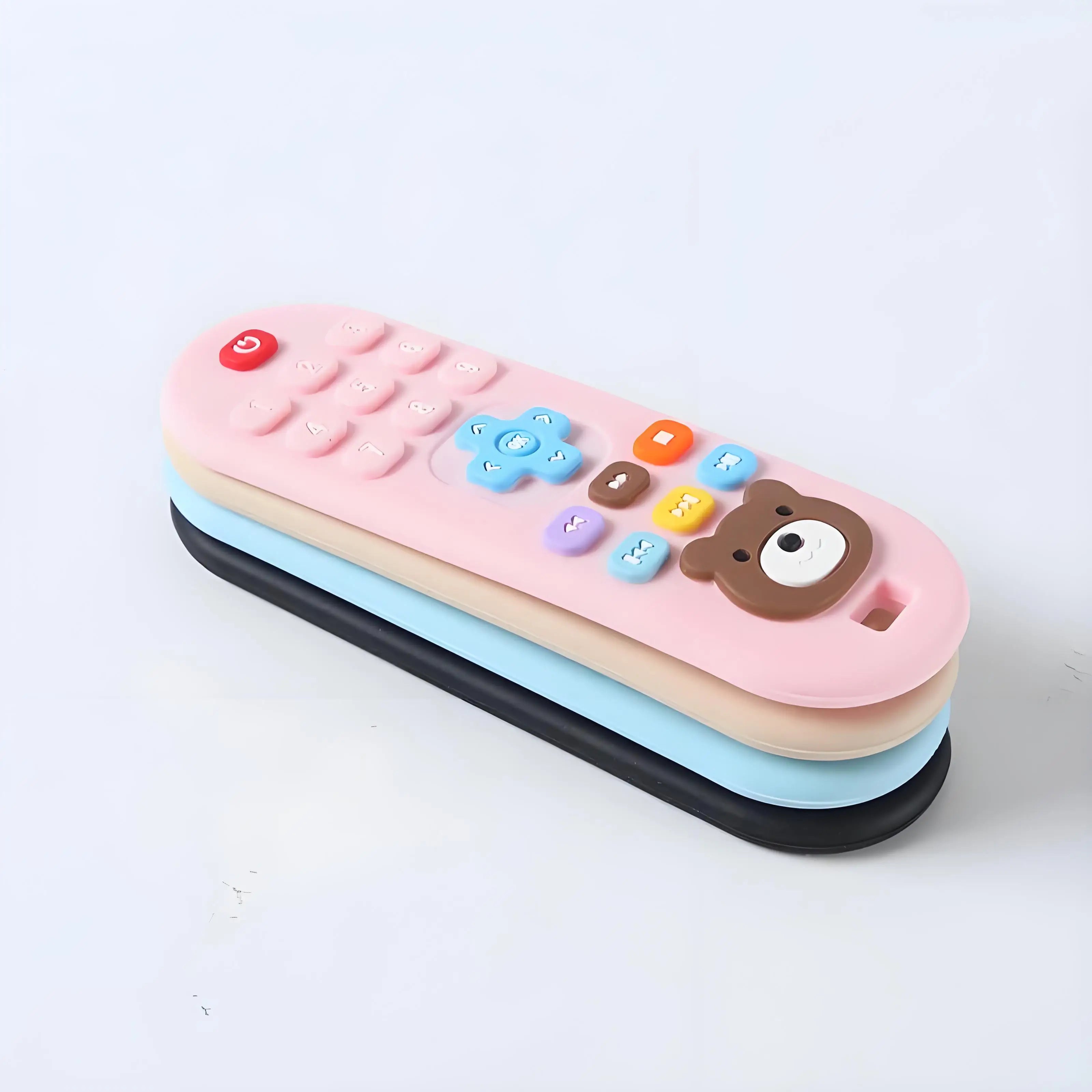 1/3pcs Teether Toys Remote Control Baby Teeth Use for Boys and Girls Holiday Gift Remote Control Shape Silicone Teething Toy