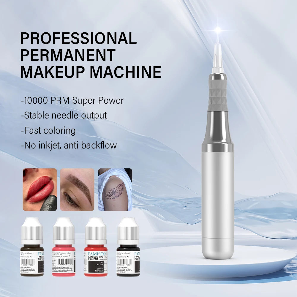 Professional PMU Machine for Eyebrow and Lip - Tidesmit Black Permanent Makeup Machines Tidesmit