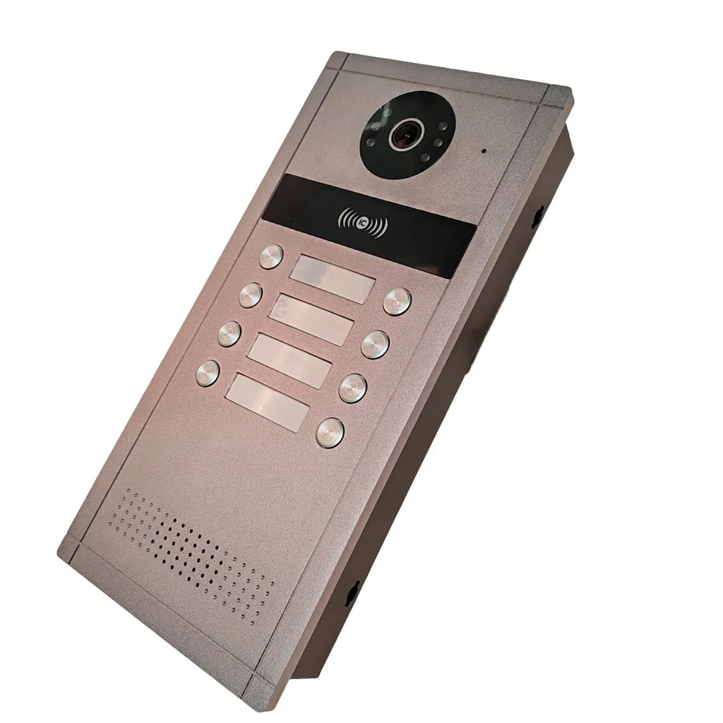 HOMSECUR XC114F-8 Doorbell Camera RFID Access with Flush Mount for 8 Families Video Door Phone Intercom