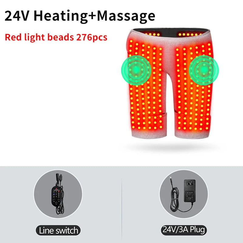 Red Light Therapy Hip Massager with Heat - Portable Wellness Tool Relaxation Treatment 24V-Massage Tidesmit
