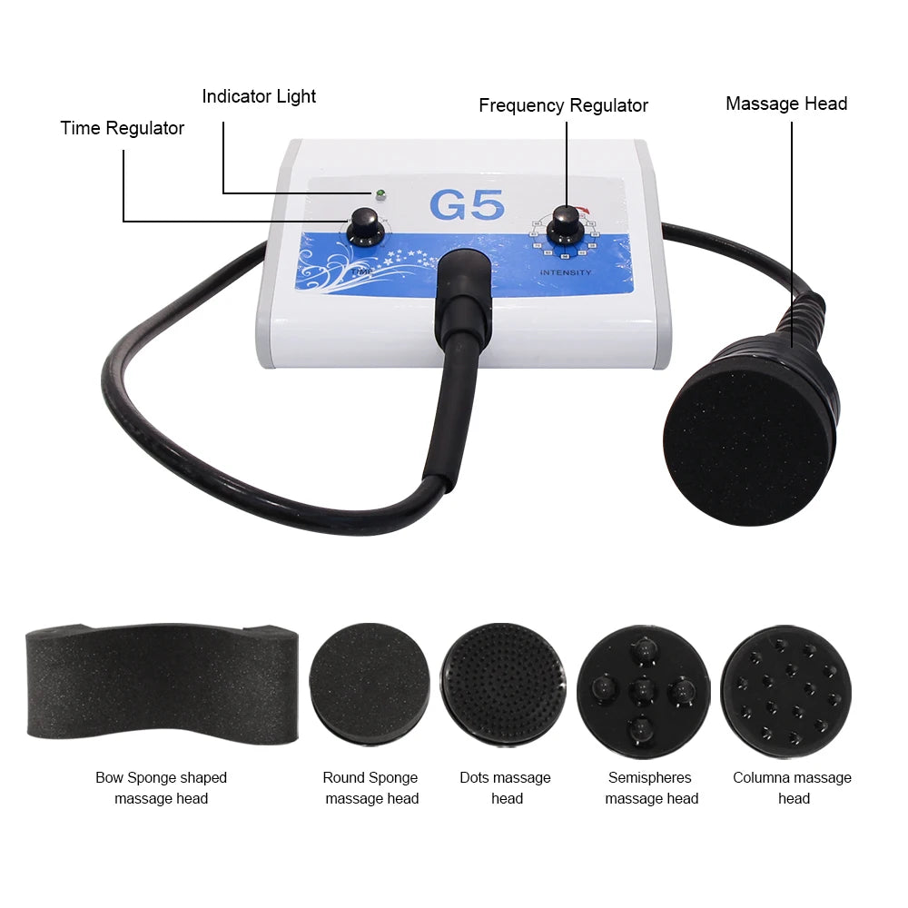 Vibrating Slimming Machine: 5-in-1 Electric Muscle Relief Massager Back Massage Instrument Tidesmit