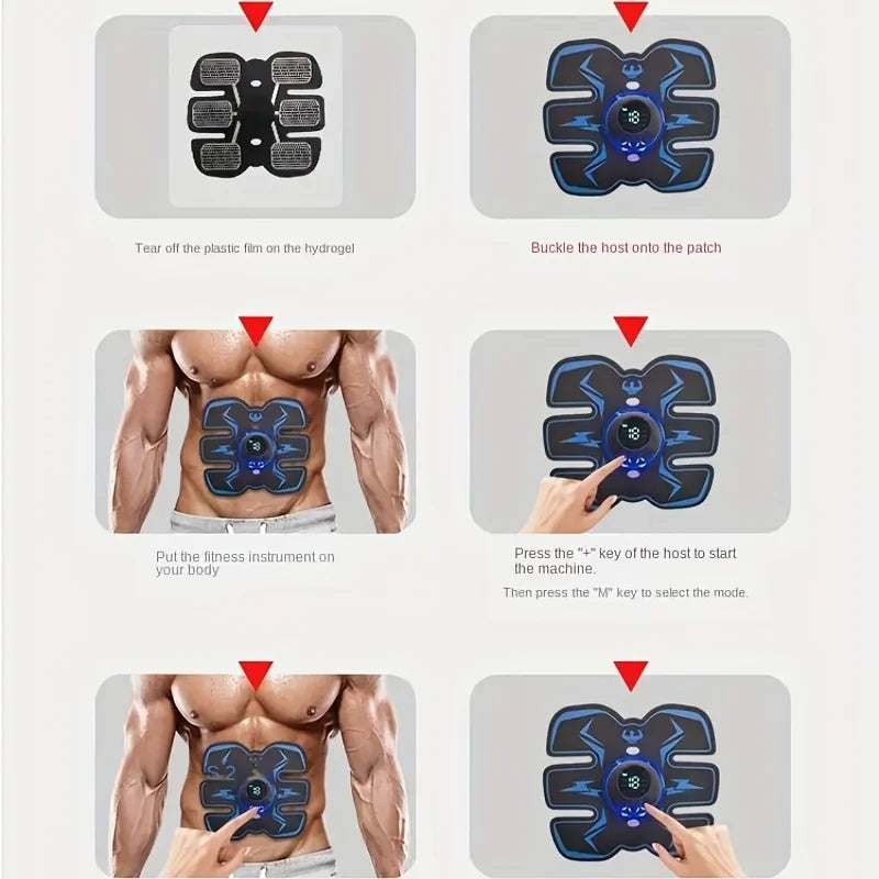 EMS Muscle Stimulator Wireless Trainer - Portable Stress Relief Device Relaxation Treatment Tidesmit