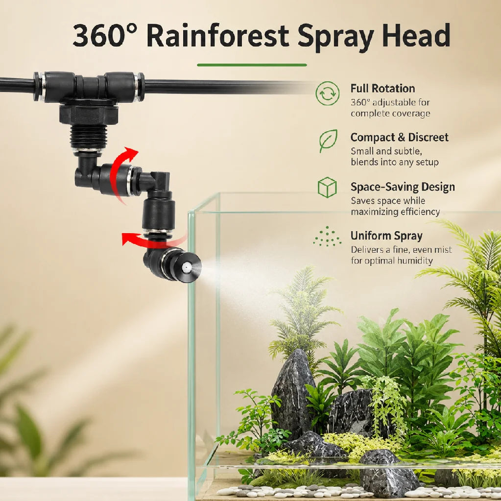 Water Plant Aquarium Rainforest Fish Tank Plant Timing Sprayer Reptile Humidification Intelligent Sprayer System Kit EU