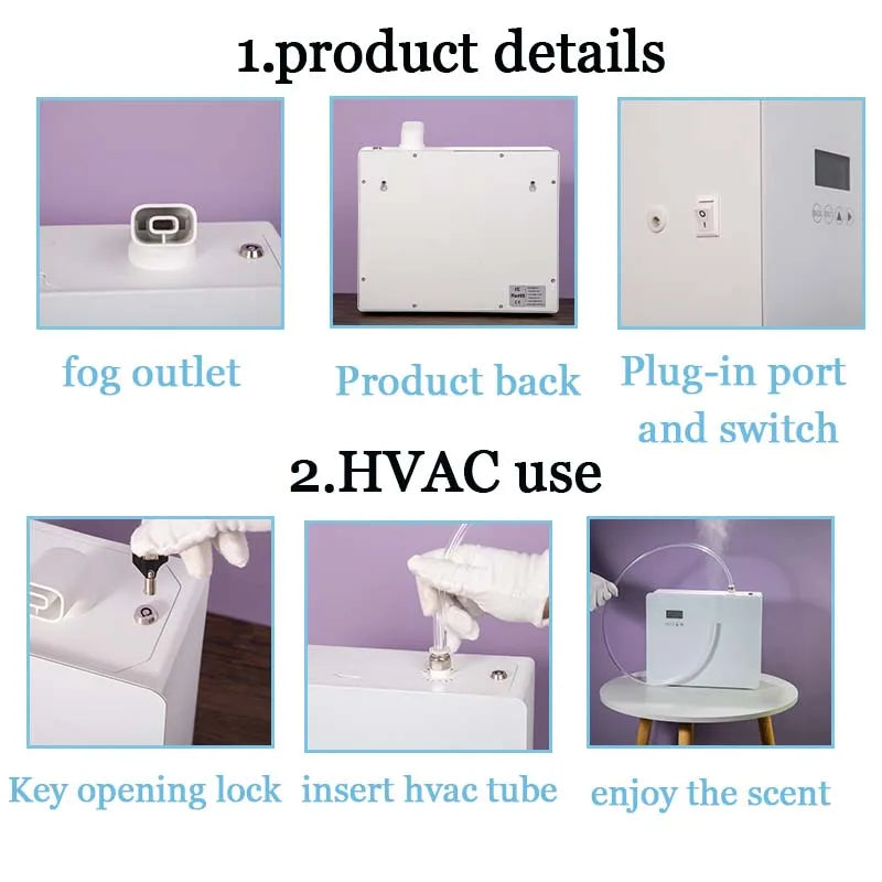NAMSTE 4000m³ HVAC WIFI Control Scent Diffuser Machine Smart Timing  Commercial Essential Aroma Oil Hotel Perfume Bluetooth