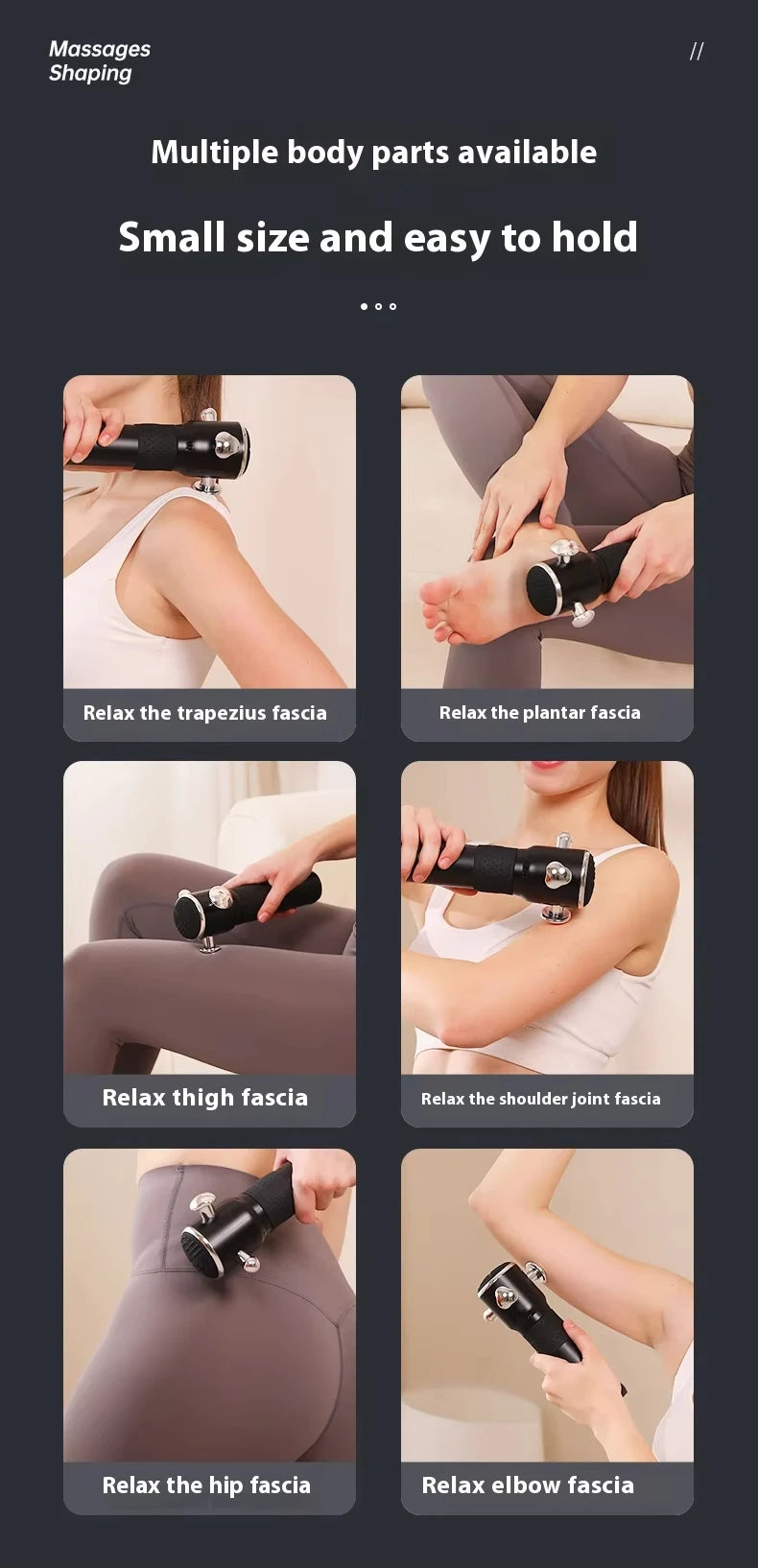 Fascia Massage Gun: Portable Metal Deep Tissue Recovery Device Fascia Gun Tidesmit