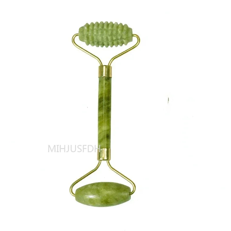 Jade Roller Massager 3-Piece Set for Face and Muscle Relief Back Massage Instrument Jade Roller 1 Tidesmit