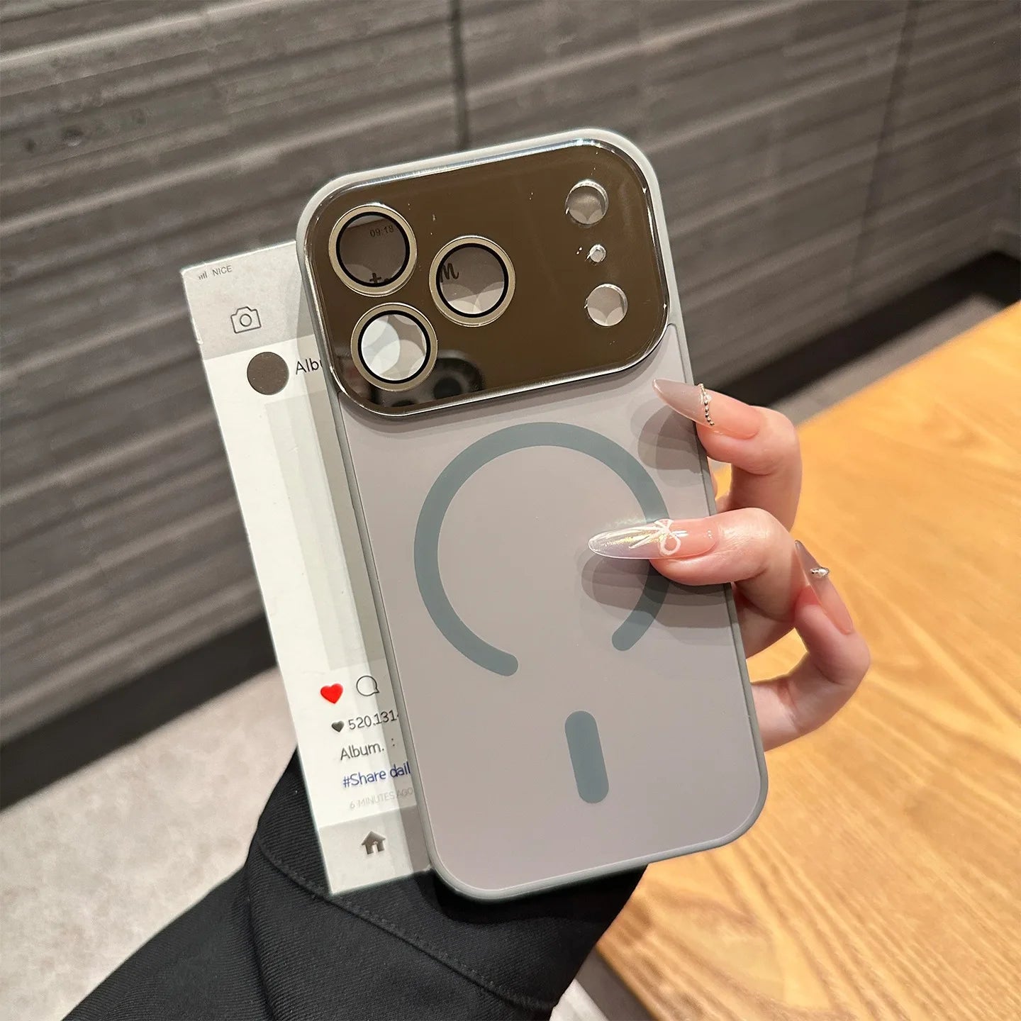 Magnetic iPhone 16 Pro Case with Matte Electroplating and Lens Protection Tidesmit