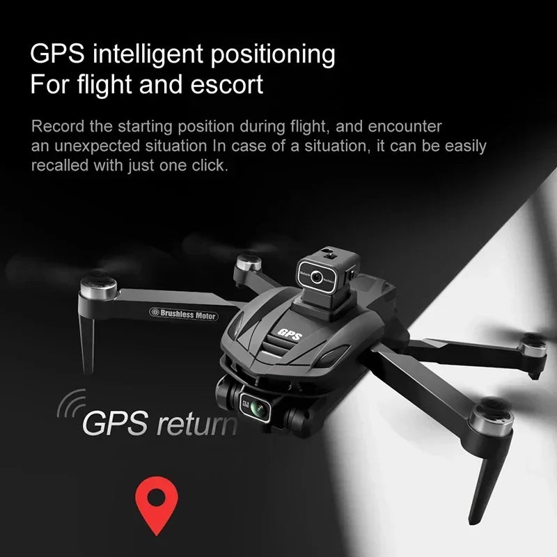 8K GPS Camera Drone with Obstacle Avoidance - Foldable Pro Model Tidesmit