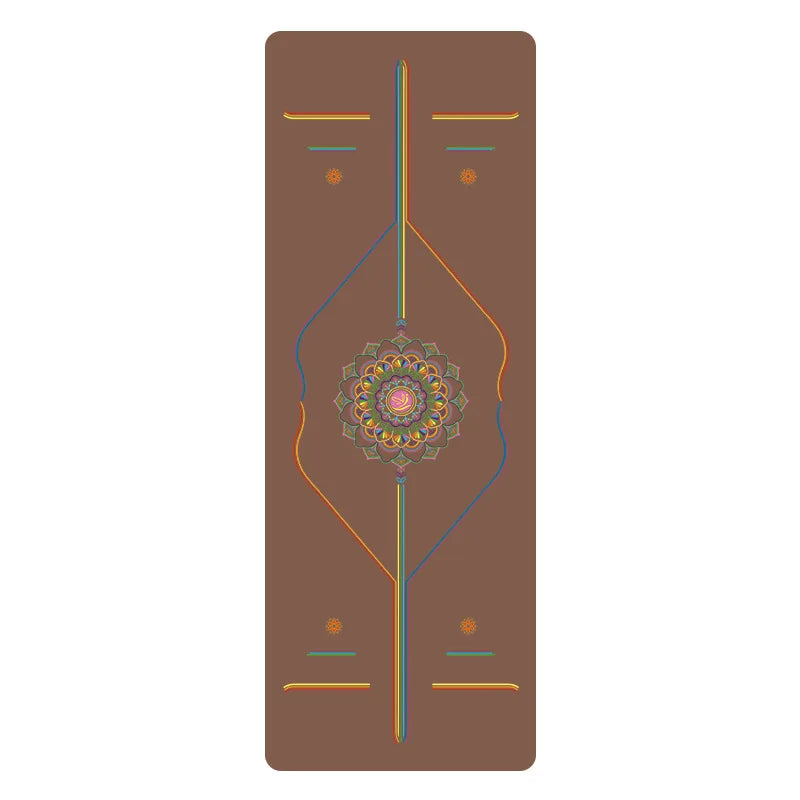 Rainbow Yoga Mat PU Natural Rubber Non-slip Sports Fitness Mat