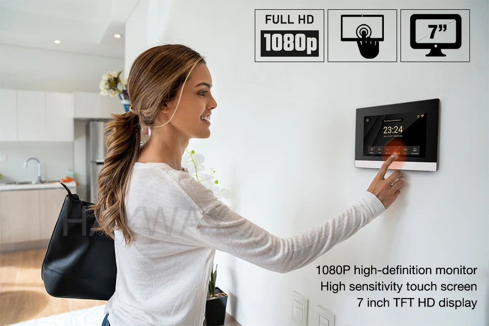 1080P Video intercom  System DoorPhone for Home  TUYA Wireless WiFi Smart with  Infrared night vision doorbell Motion detection