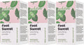 Tidesmit organic foot deodorant powder, 3-pack set for sweat absorption, odor elimination, and cool dry comfort.