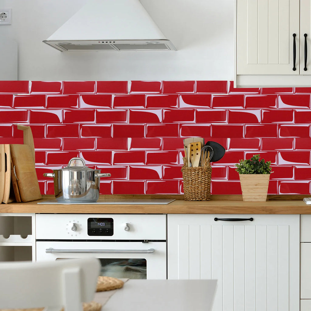 10Pcs Sleek Minimalist Peel and Stick Tile Stickers for Kitchen Backsplash Waterproof Oil Resistant PVC Wall Decals Decor