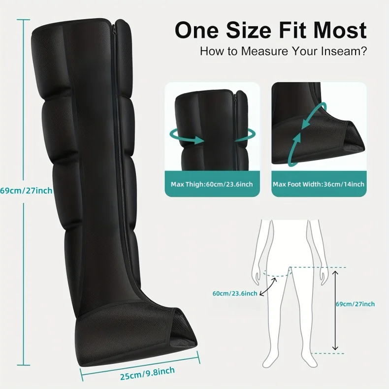 Leg Massager for Circulation: Air Compression Relief by Tidesmit Body Shaping Massage Equipment Tidesmit