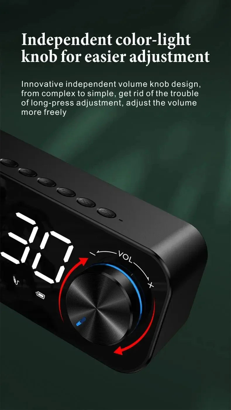 Portable Bluetooth Speaker with Alarm Clock & FM Radio | Tidesmit Tidesmit