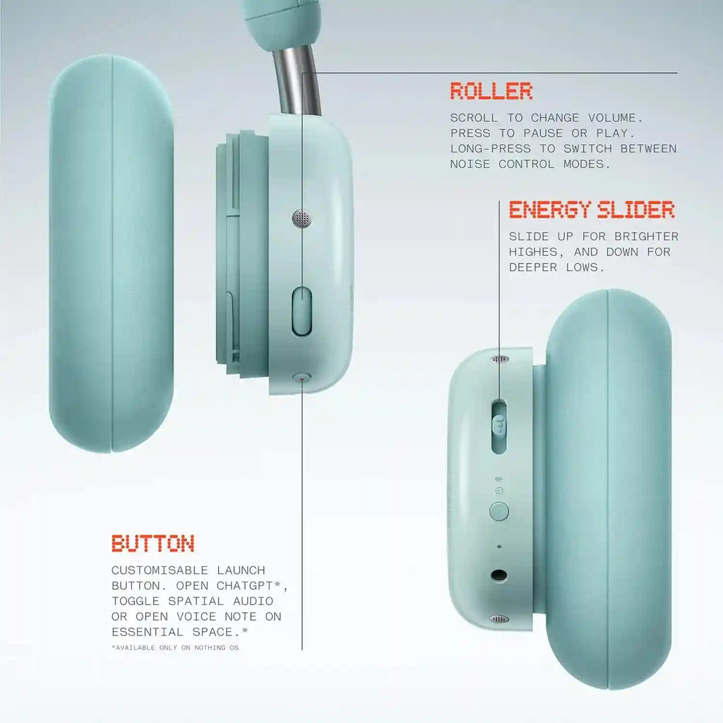 Tidesmit Over-Ear Wireless Headphones with ANC and 100h Battery Tidesmit