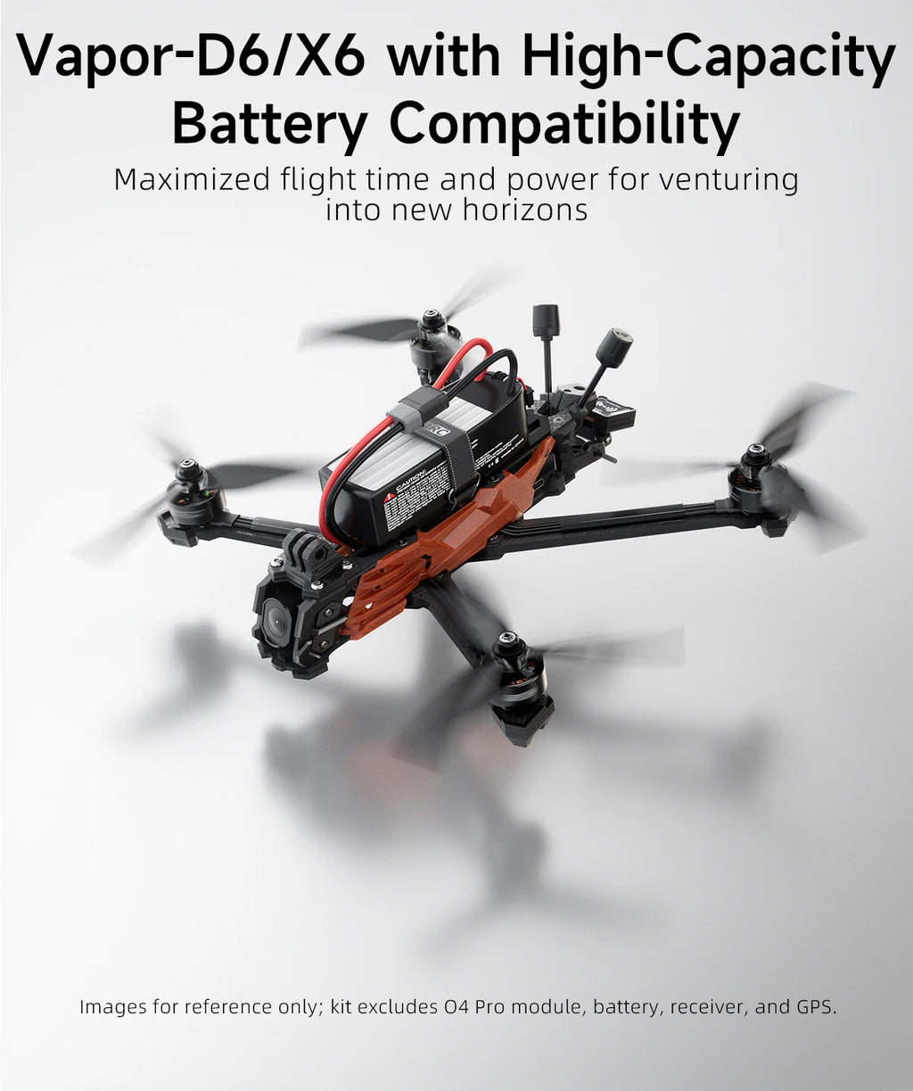 FPV Racing Drone 6 Inch O4 Air Unit Quadcopter Tidesmit X6 Series Tidesmit