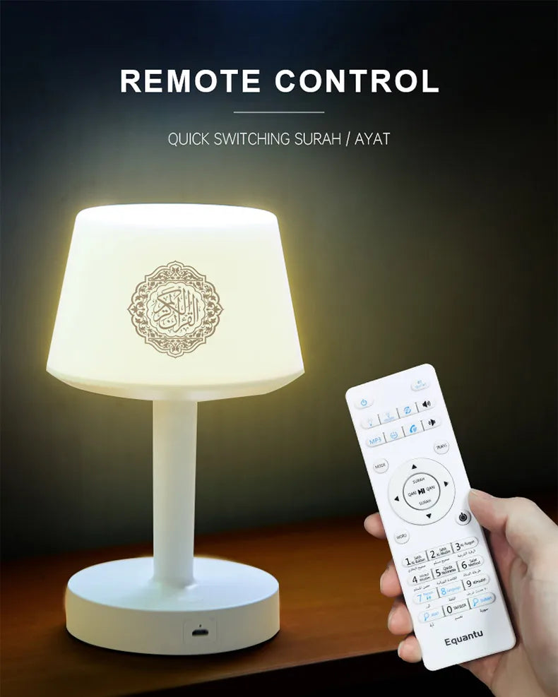 Koran Muslim Islamic Quran Ramadan Azan Arab Night Light Bright Lamp Wireless Bluetooth Speaker Portable Holy Music Islam Arabic