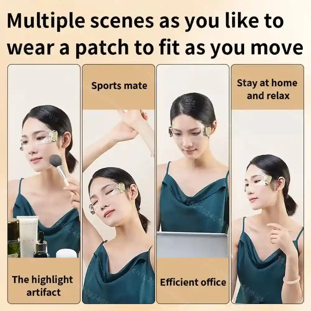 Microcurrent Eye Massager for Facial Lifting and Dark Circles Eye Massage Instrument Tidesmit