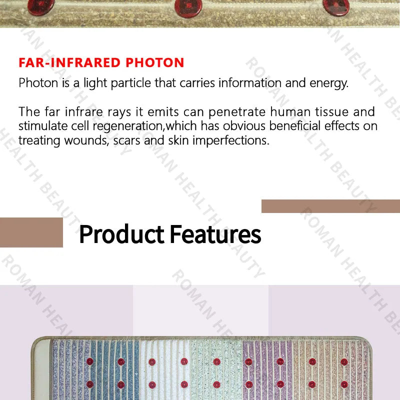 Far Infrared PEMF Bio-Crystal Mat 150x50cm - Heat Therapy Relief Body Shaping Massage Equipment Tidesmit