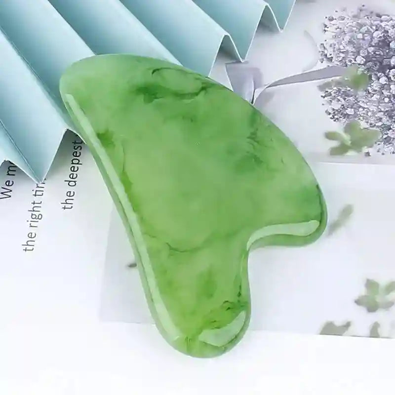 Gua Sha Facial Massage Tool - Natural Beeswax Eye Massager Eye Massage Instrument green-A Tidesmit