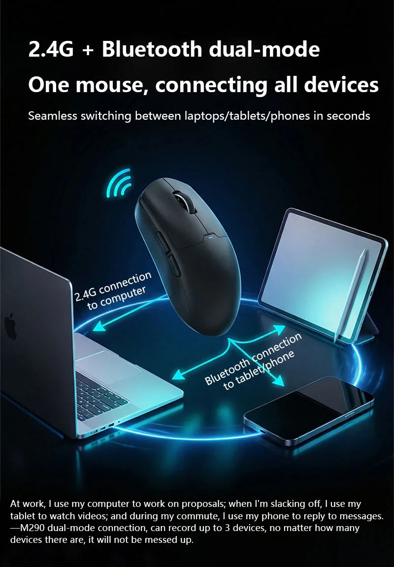 Xiaomi Mouse Bluetooth 2.4G Wireless Dual-Mode Rechargeable Ergonomic Office Gaming Portable Mice For iPad PC Laptop Mouse 2026