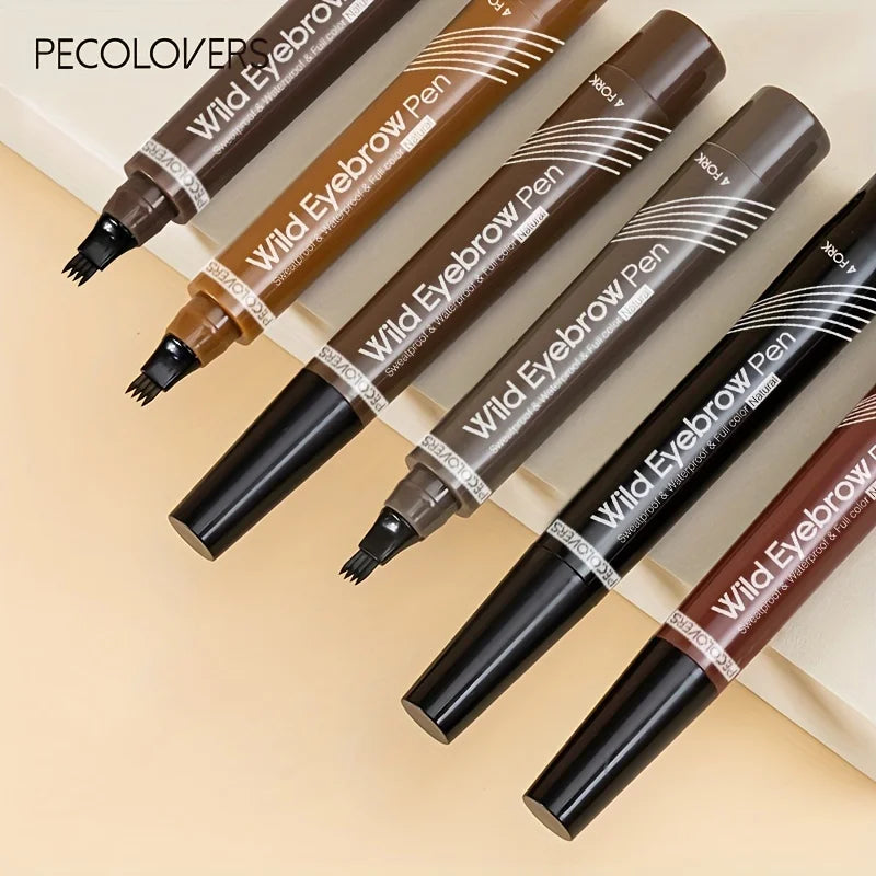 Eyebrow Tattoo Pen Waterproof 4-Tip Microblading Makeup Tool Permanent Makeup Machines Tidesmit